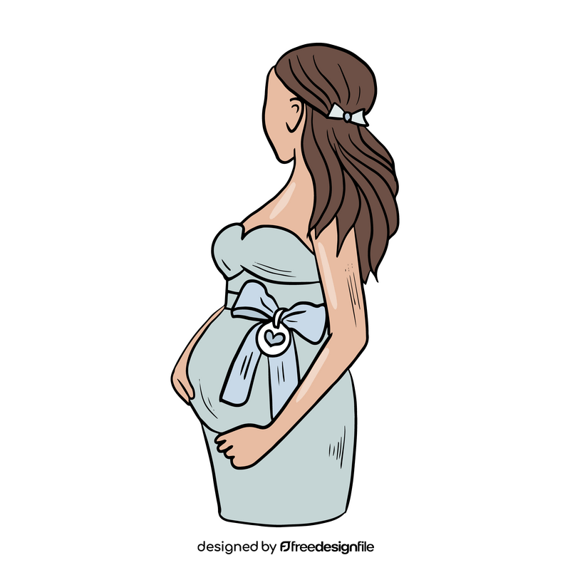 Pregnant drawing clipart