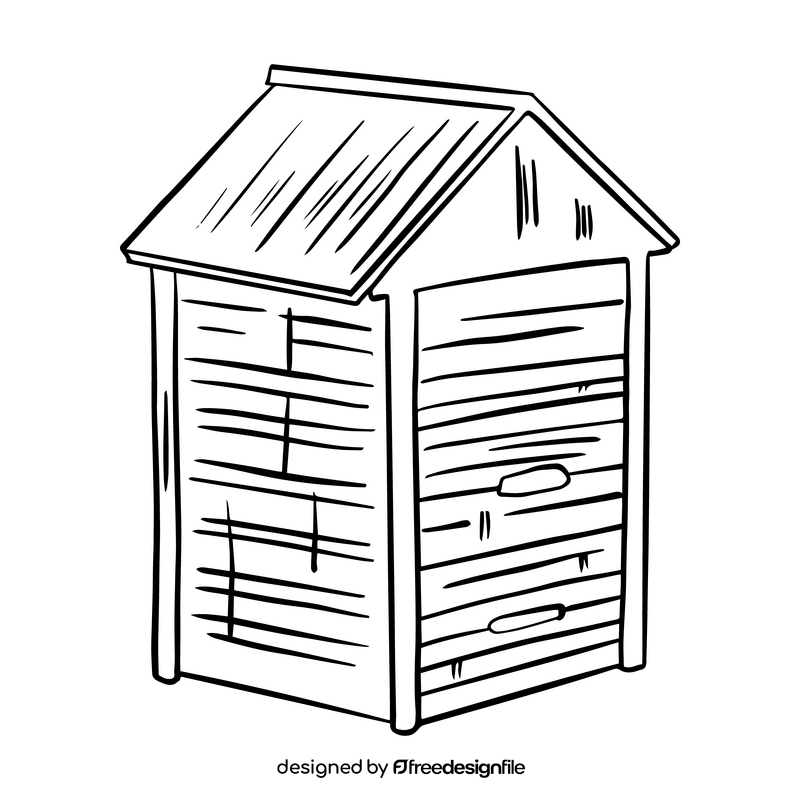 Hive black and white clipart