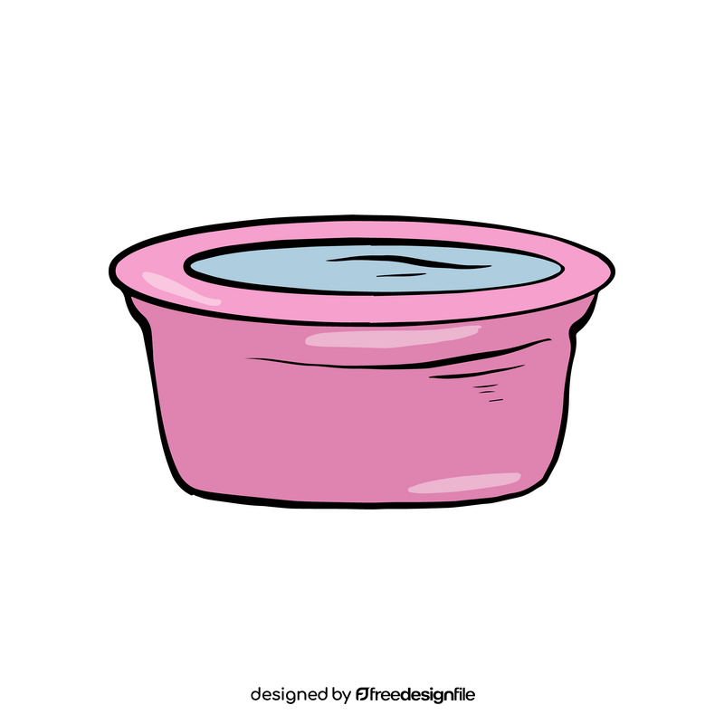 Pet drinking bowl clipart