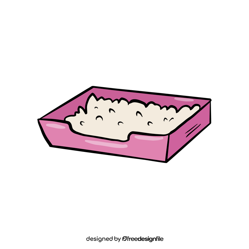 Pet tray for food clipart