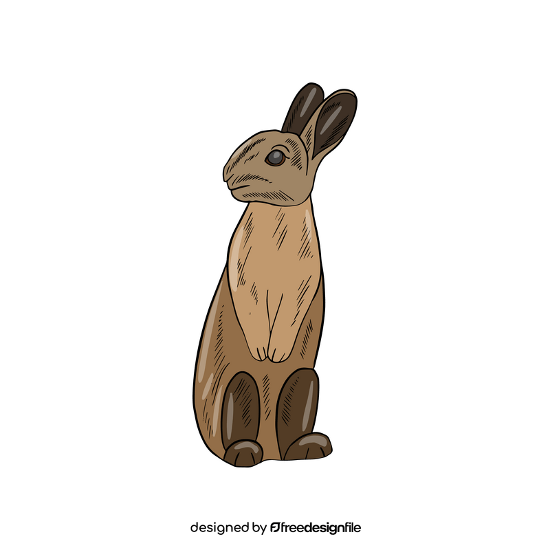 Hare cartoon drawing clipart