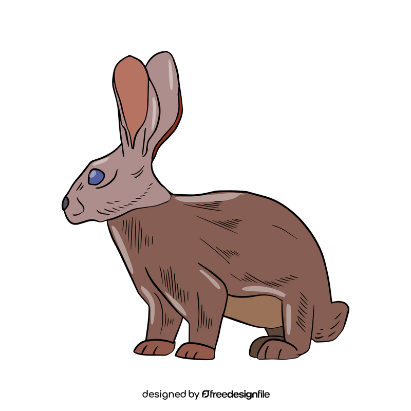 Free hare illustration clipart