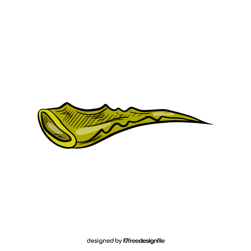 Aloe vera leaf clipart