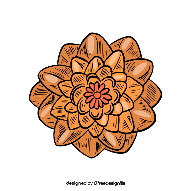 Cartoon flower clipart