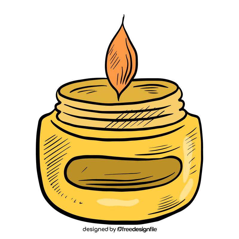 Free candle for cosmetics clipart
