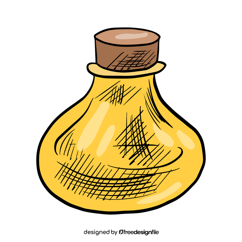 Cosmetic aroma oil clipart