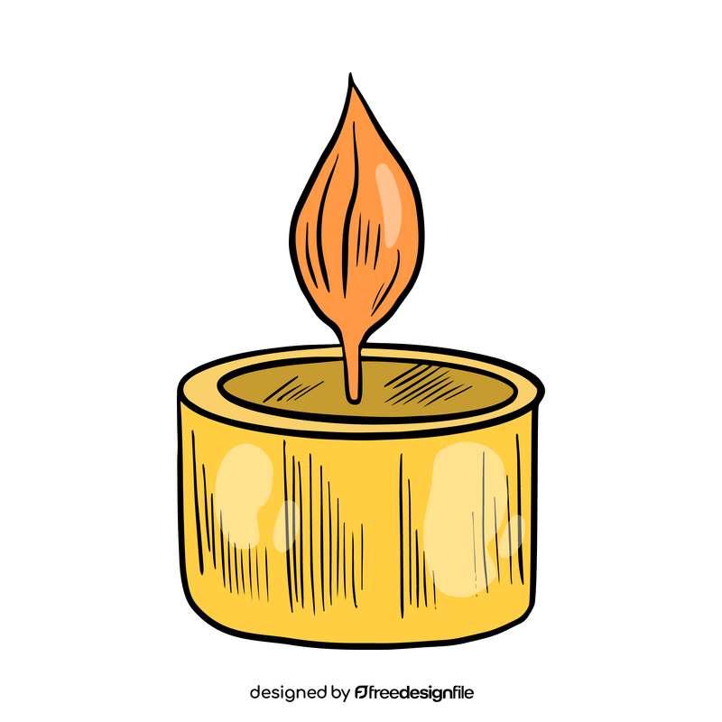 Cartoon candle clipart