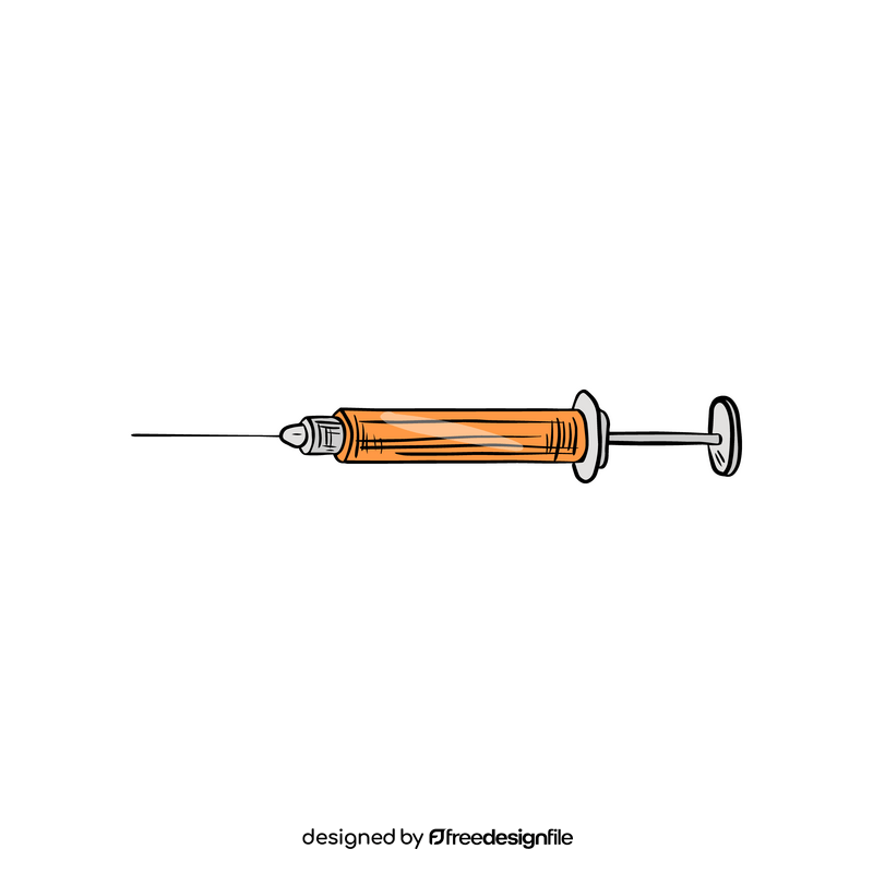 Syringe cartoon clipart