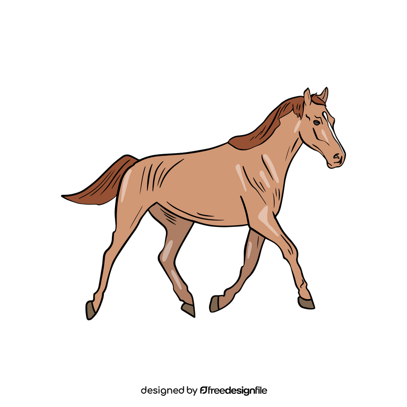 Beautiful mare, horse clipart