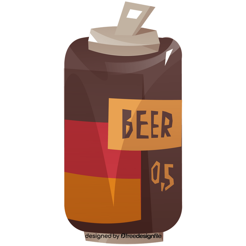 Canned beer, Germany clipart