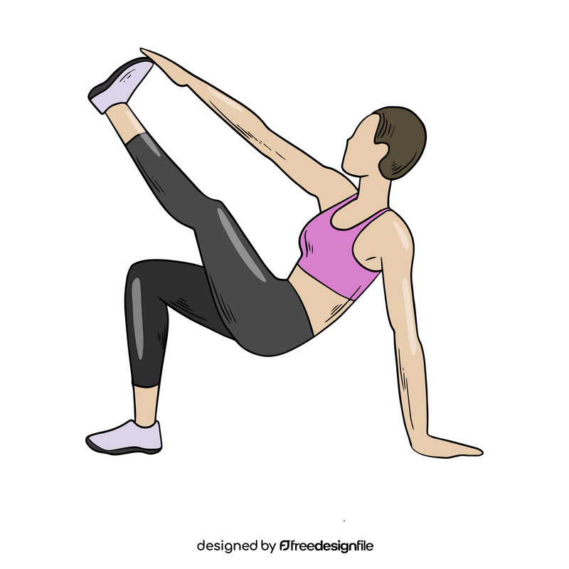 Sports woman clipart