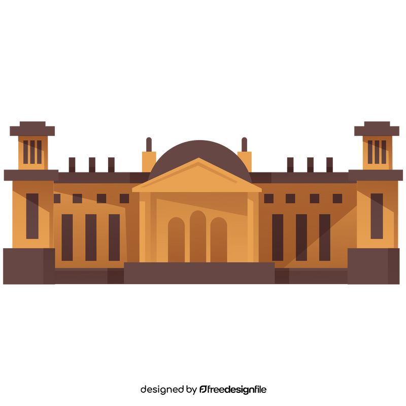 Reichstag building clipart