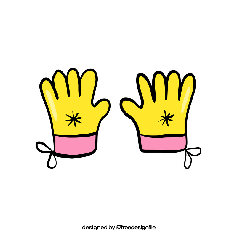 Free cute baby gloves clipart