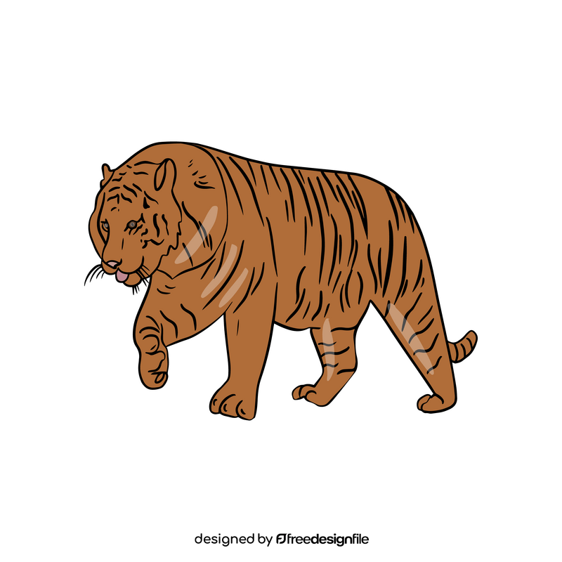Cartoon tiger clipart