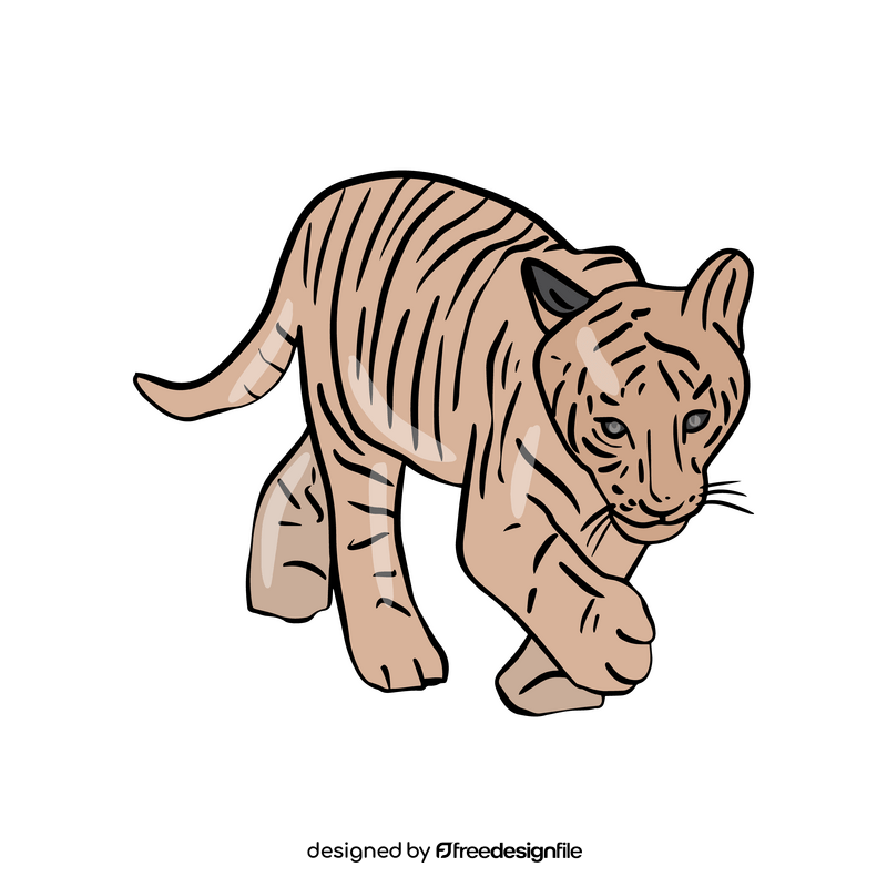 Cute tiger clipart