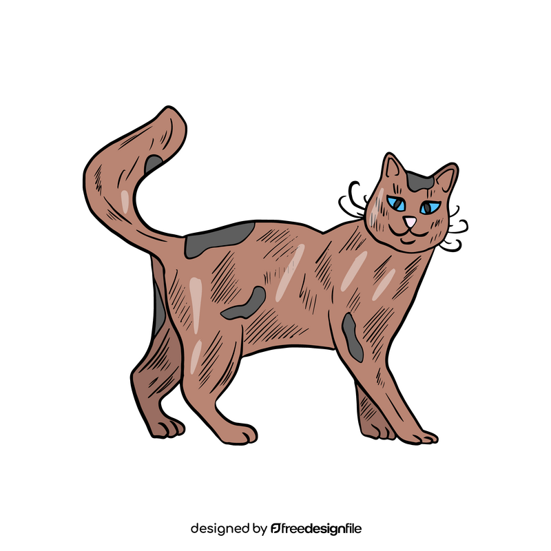 Free cat illustration clipart