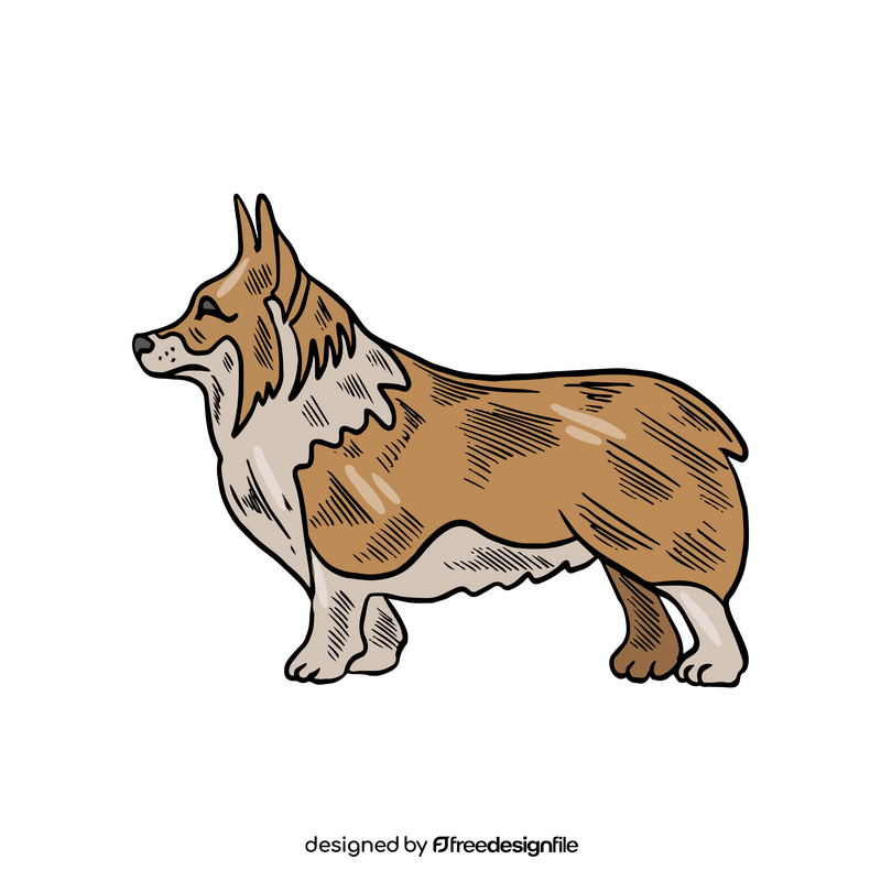 Dog illustration clipart