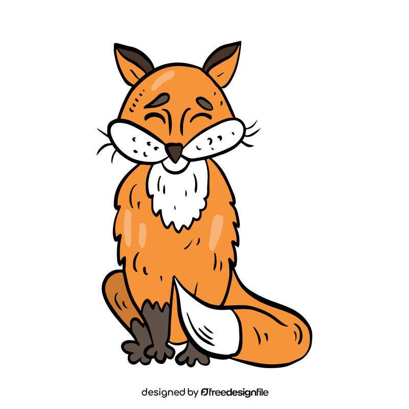 Sly fox clipart