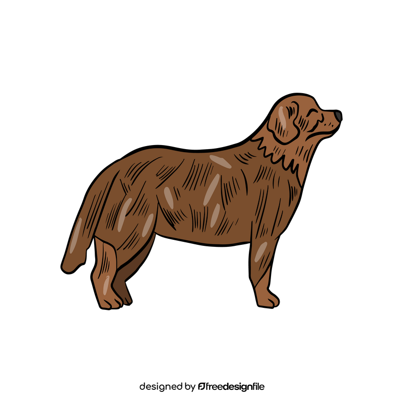Free dog illustration clipart