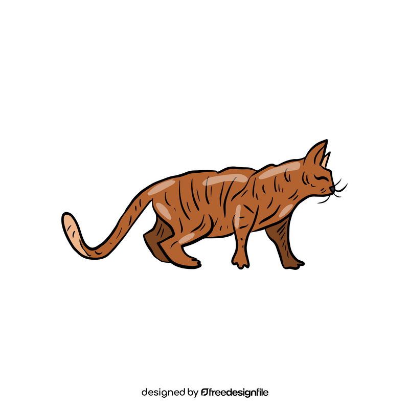 Cartoon cat pet clipart
