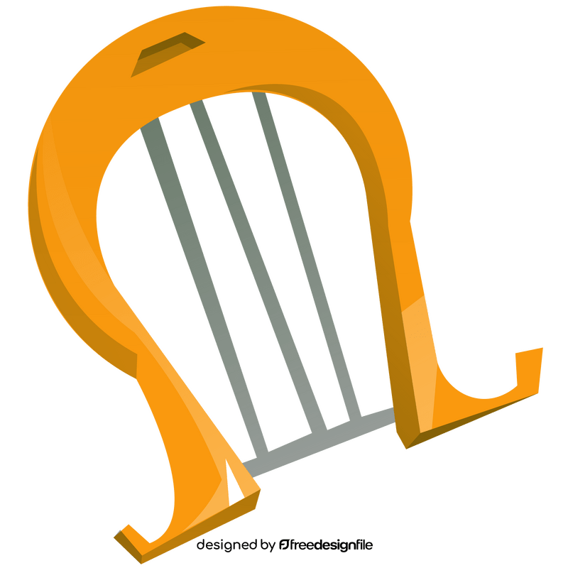 Harp cartoon clipart
