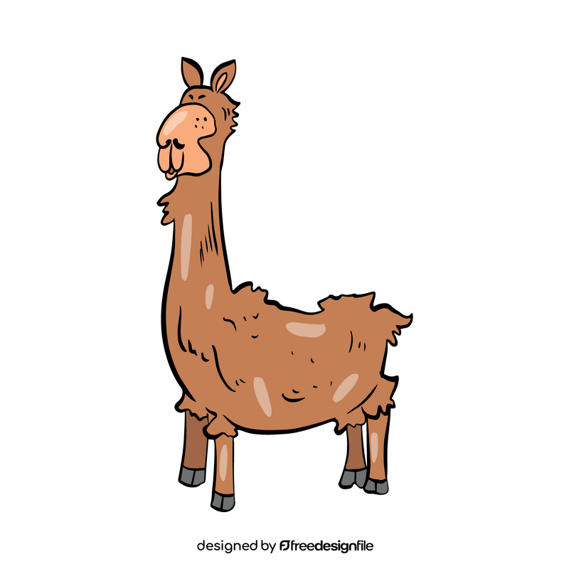 Llama illustration clipart