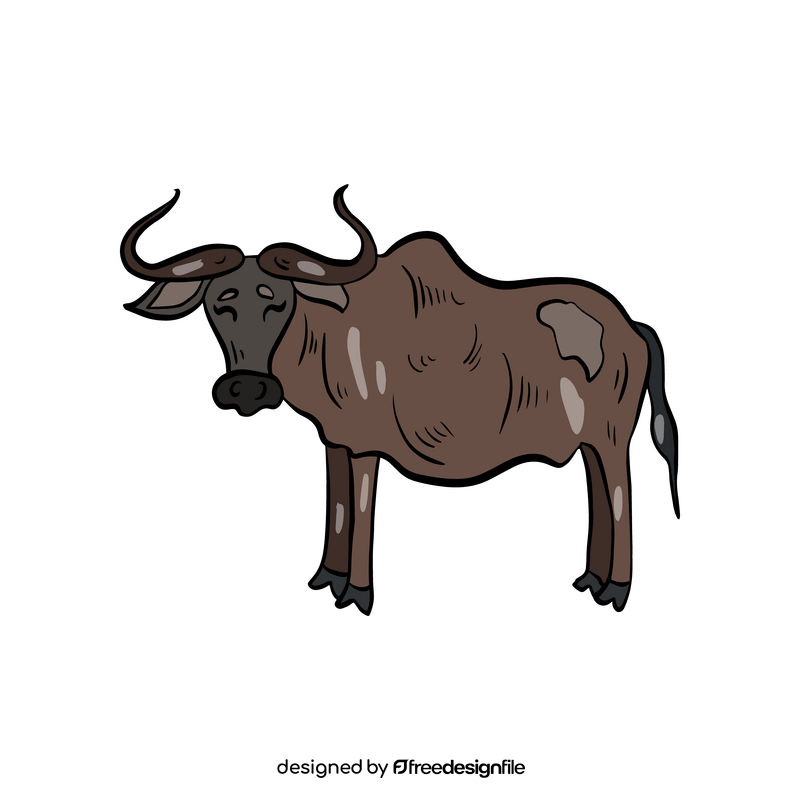 Cartoon buffalo clipart