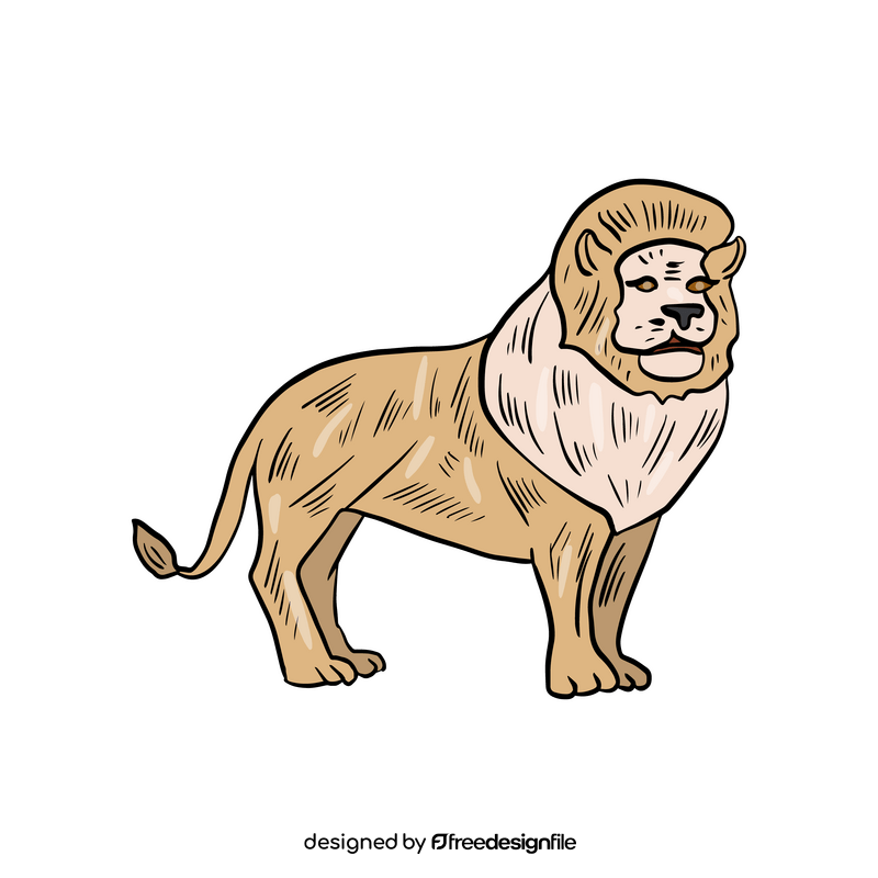 Free lion cartoon clipart