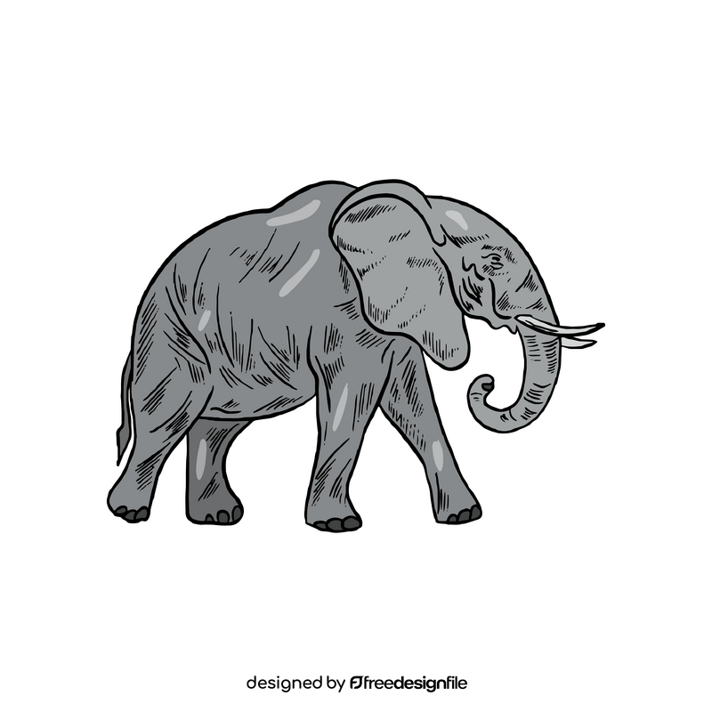 Cartoon elephant clipart