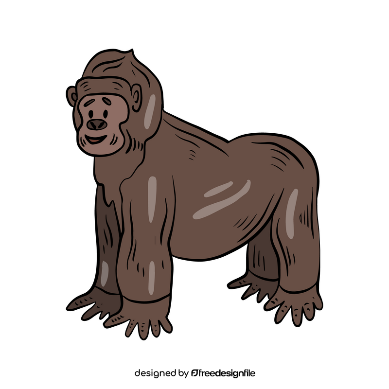 Monkey drawing clipart