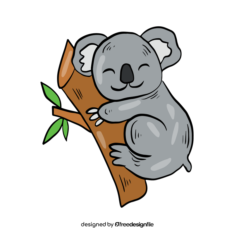 Cute koala clipart