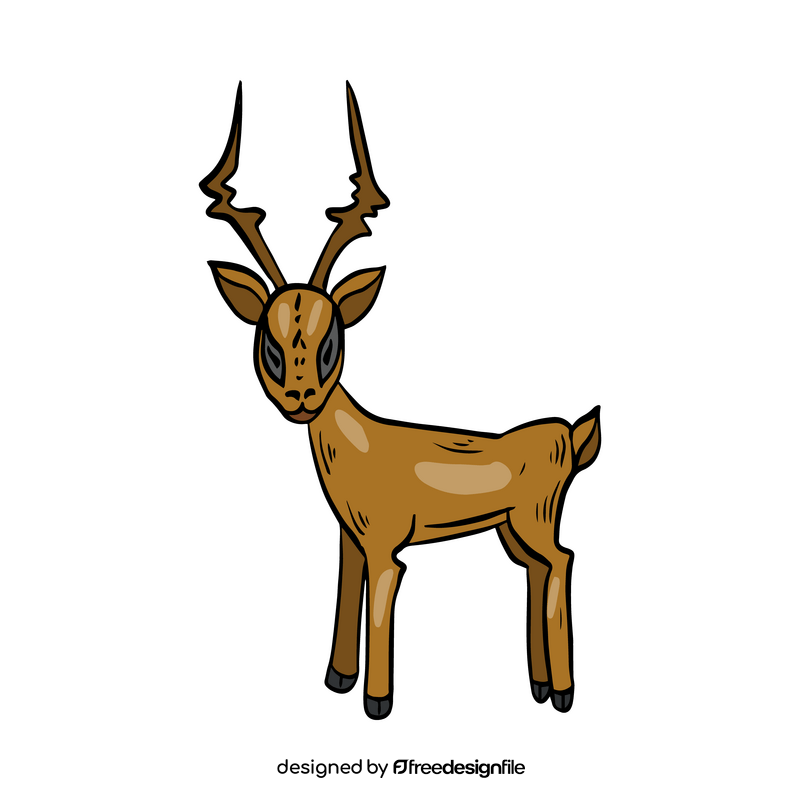 Antelope cartoon clipart