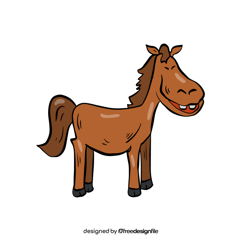 Cartoon horse animal clipart