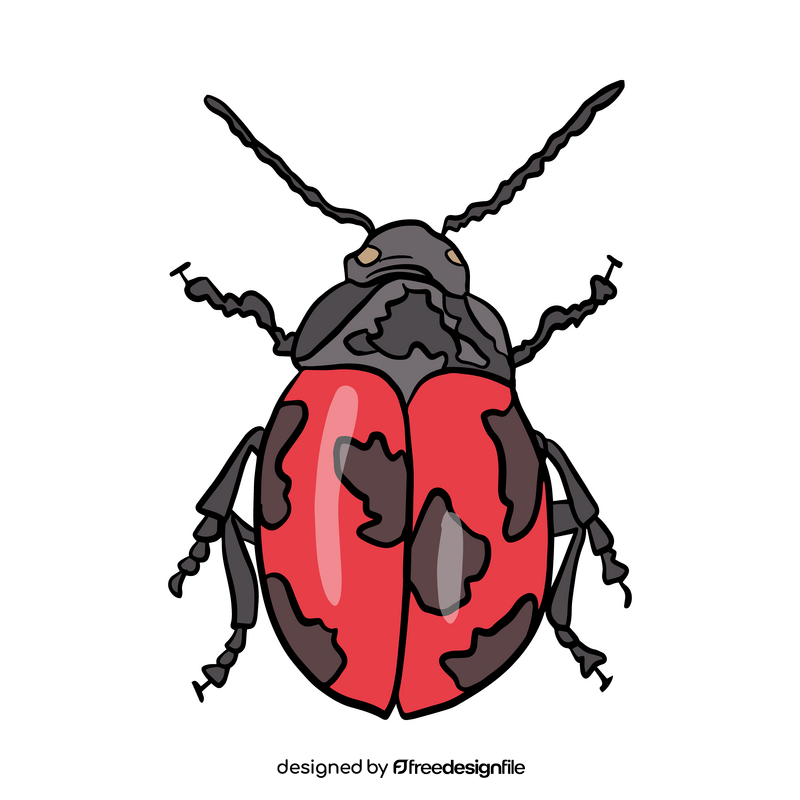 Red beetle clipart