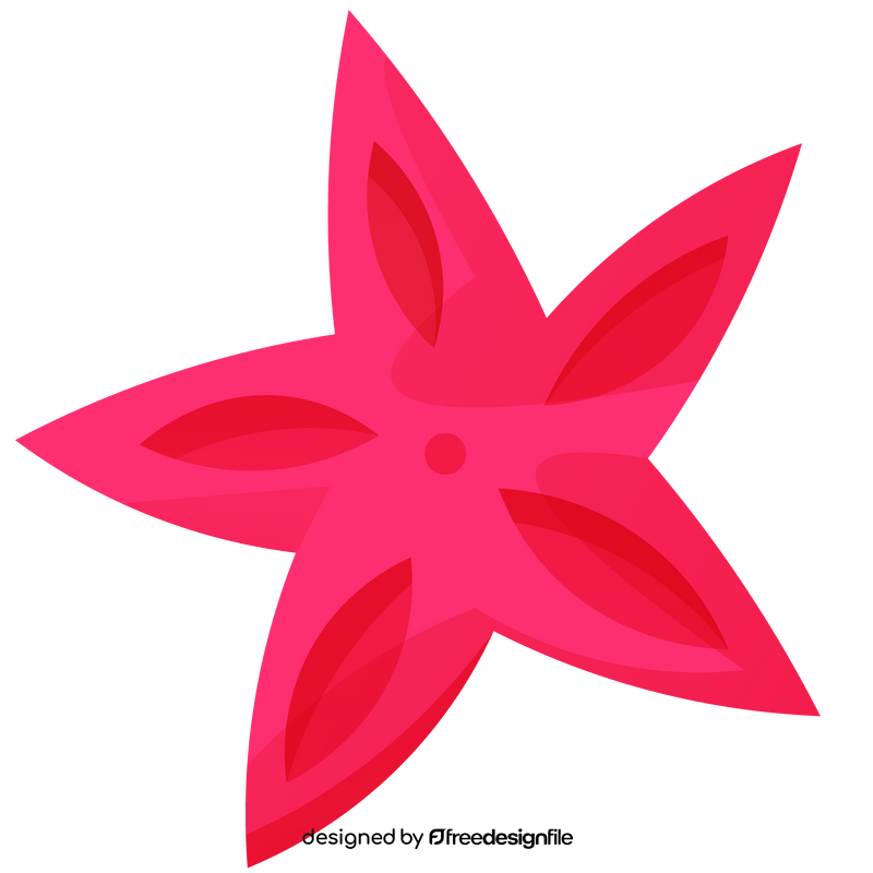 Pink star clipart
