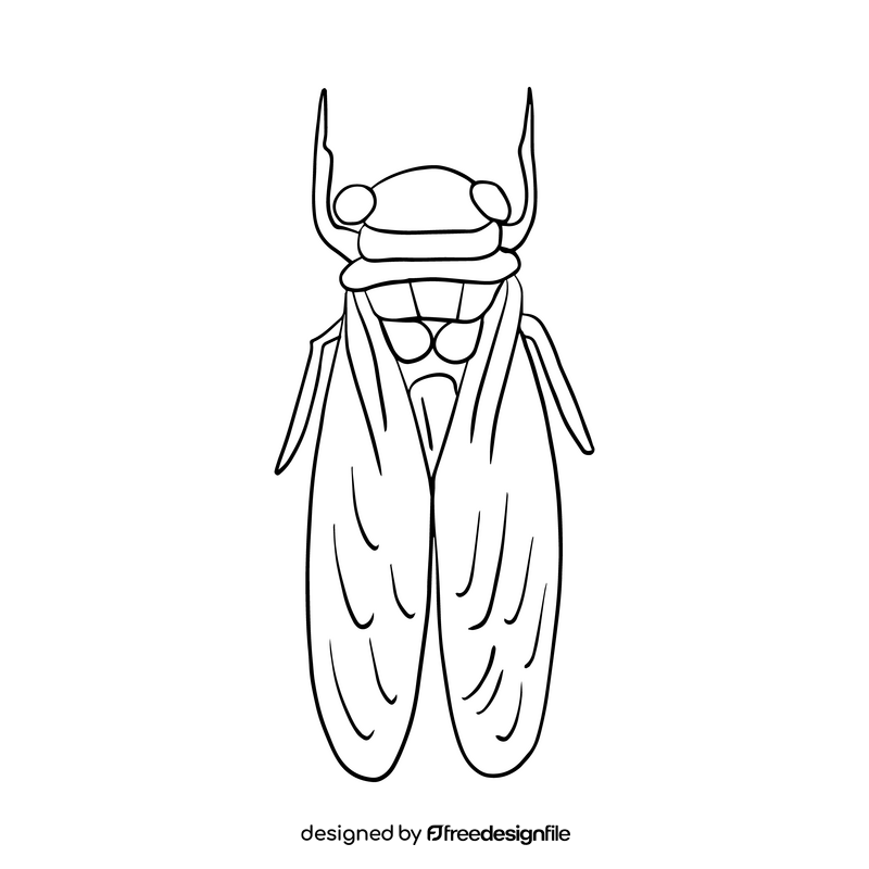 Free moth black and white clipart