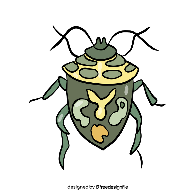Free green stink bug clipart