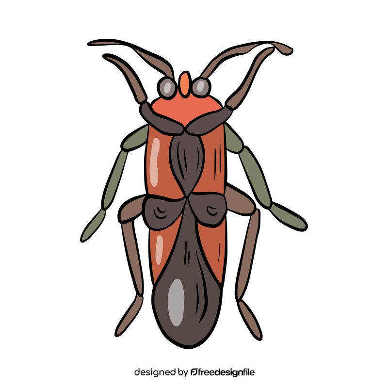 Red stink bug clipart