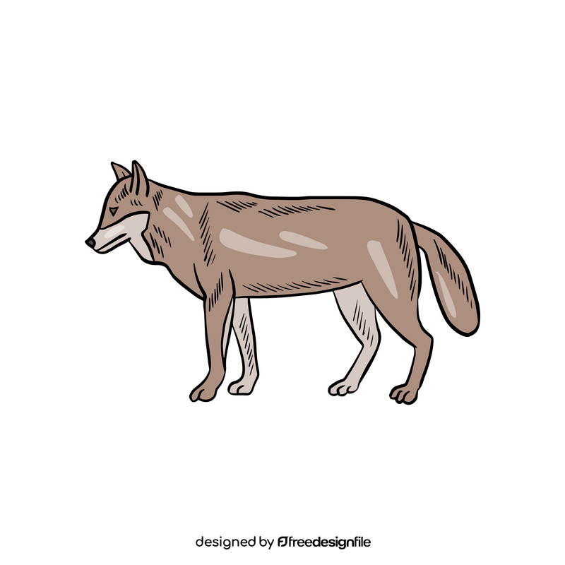 Wolf animal illustration clipart