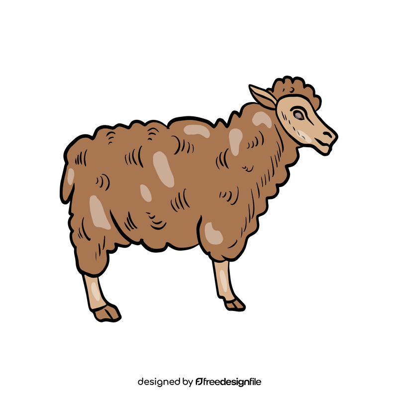 Ram sheep cartoon clipart