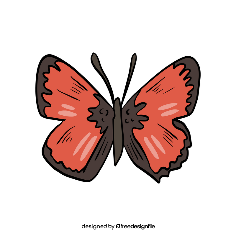 Red cossina clipart