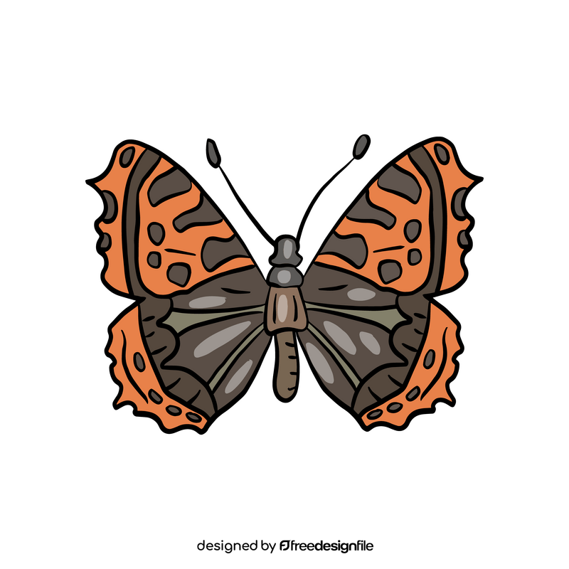 Cossina butterfly clipart