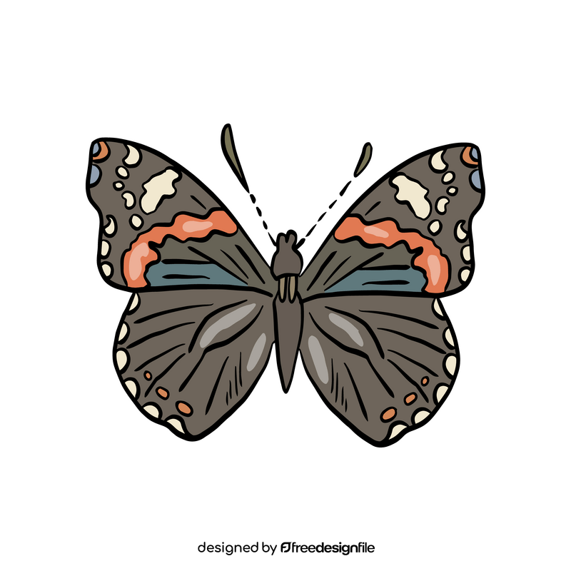 Free cossina butterfly clipart