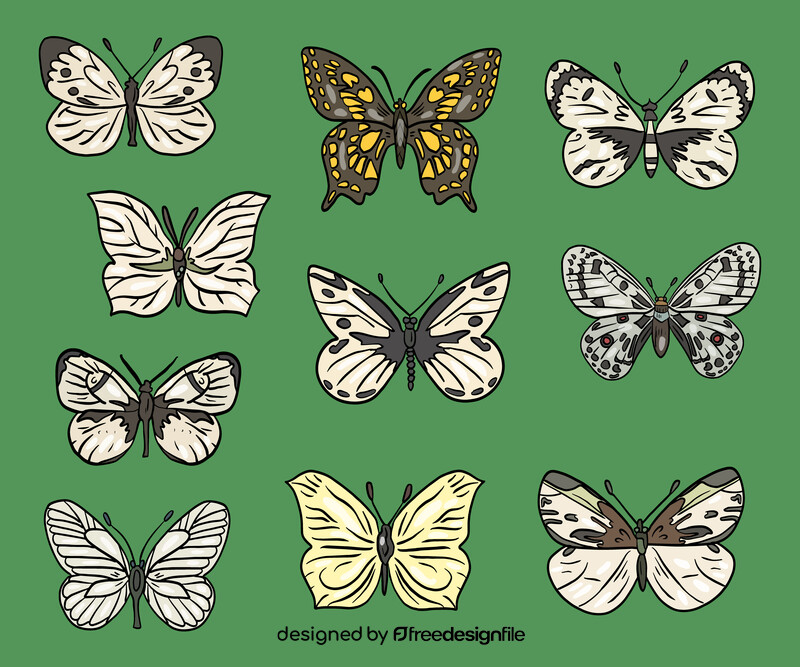Free butterflies vector