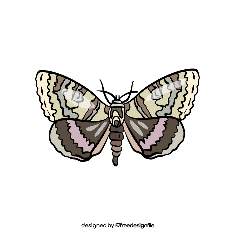 Cartoon butterfly pest clipart