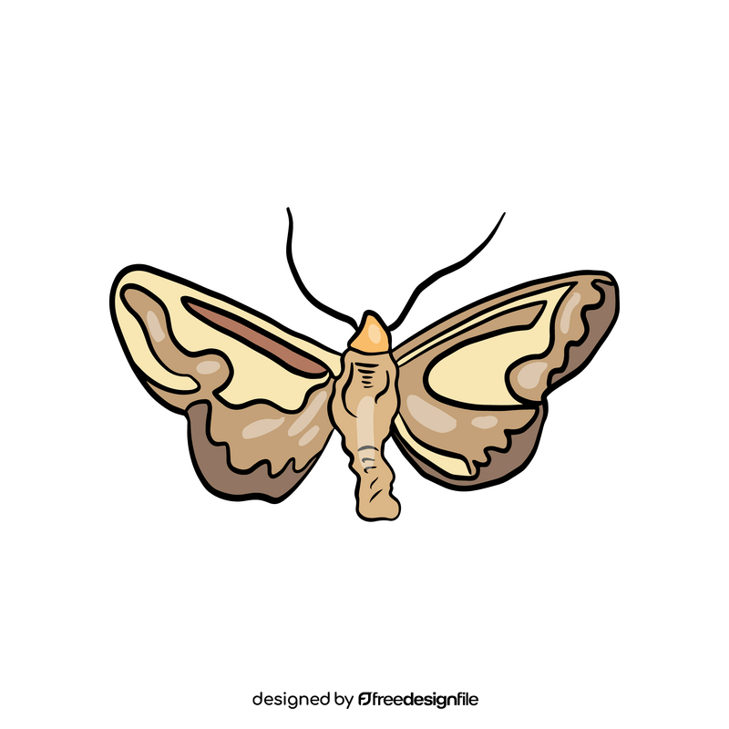 Cartoon butterfly pest clipart