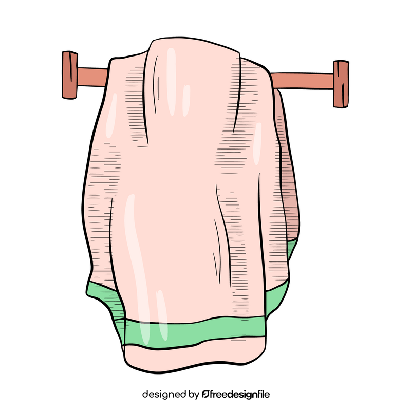 Towel cartoon clipart