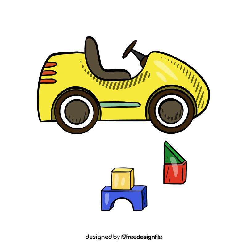 Cartoon car toy clipart