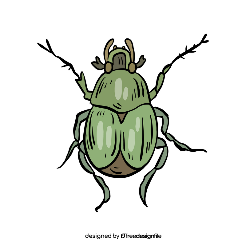 Forest beetle clipart