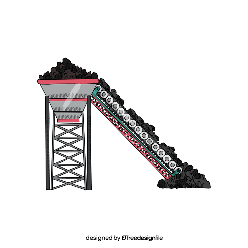 Coal conveyor clipart